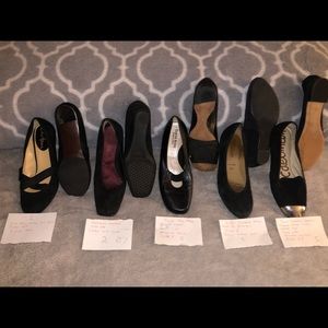 Ladies designer shoes 5 pairs